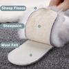 Men Women Winter Thick Cashmere Thermal Real Wool Insoles for Shoes Inner Soles for Snow Boots Genuine Sheepskin Fleece Insoles