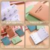 A7 Specification 2026 English Planner Book, Mini Portable Pocket Daily Schedule Book Thin Weekly Calendar