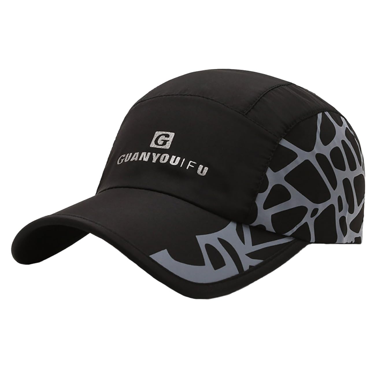 

Cap Hat Trend Sports Embroidery Breathable Adjustable Casual Men Women CZA104 [White Fang] (Black) чорний
