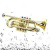 Golden Music Educational Children Trumpet Kids Trumpet Plastic for W/ 4 Colored