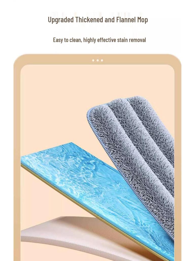 2025 Hands-Free Flat Mop: Large, Effortless, One-Wipe Clean Floor Mop