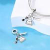 Original Charms Copper Plated High Heels Sunglasses Handbag Pendant Beads Fit Bracelet Women'S Diy Jewelry Gift