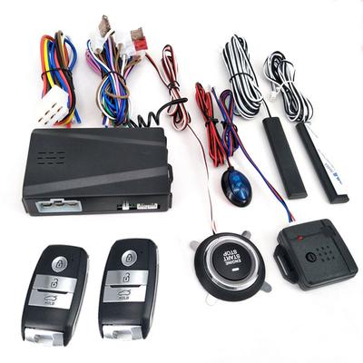 Universal Car Alarm Passive Keyless One Button Starter System Remote Control Set