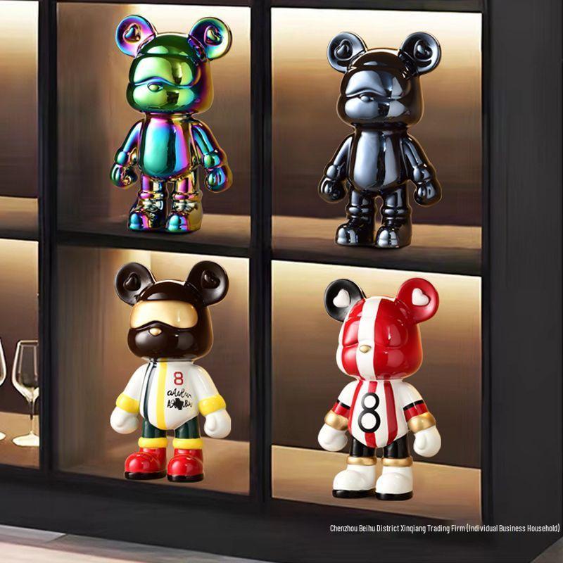 Trendy Beer Figuur Spaarpot - Creatieve Cartoon Decoratie voor Moderne Woonkamers