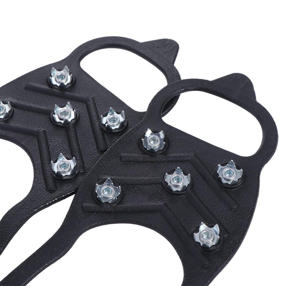 Anti-Skid 8 Anti-Skid Ice Gripper 8 Studs Grips Cleats Shoe Spikes 8 Tooth Ice Snow Crampons  Men