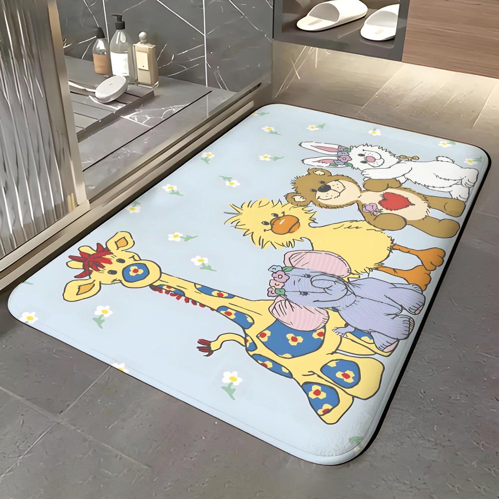 Toy N-Nici Floor Mat Soft Flannel Entrance Door Mat Non Slip Absorbent Bathroom Bedroom Floor Rug