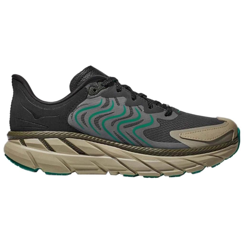 HOKA One One Clifton LS Moda Resistente all'Abrasione Traspirante Basse Scarpe da Corsa Uomo Nero 1150920-ckb