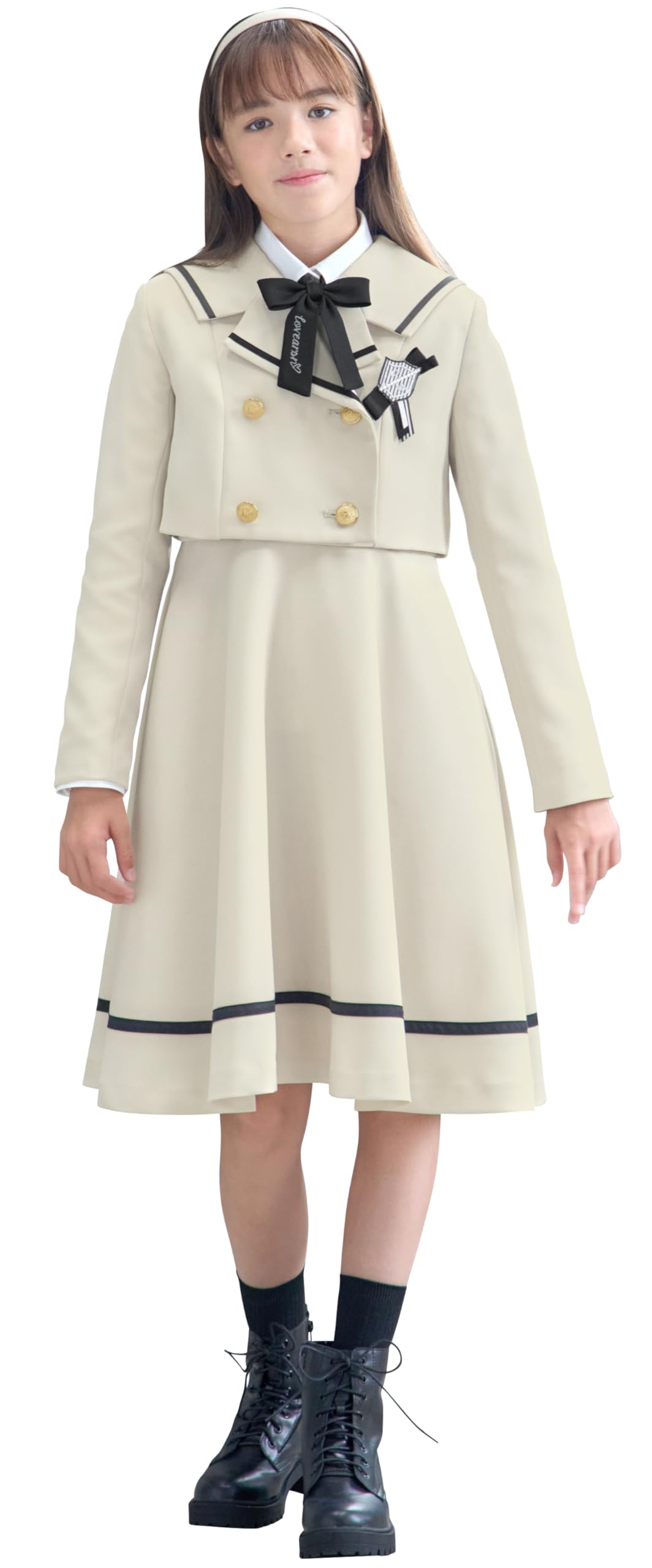 

Graduation elementary school Jennifer jumper skirt blouse ribbon tie 165cm [Arisana] ceremony, girl s suit, children s clothing, formal, (jacket + + + бежевый