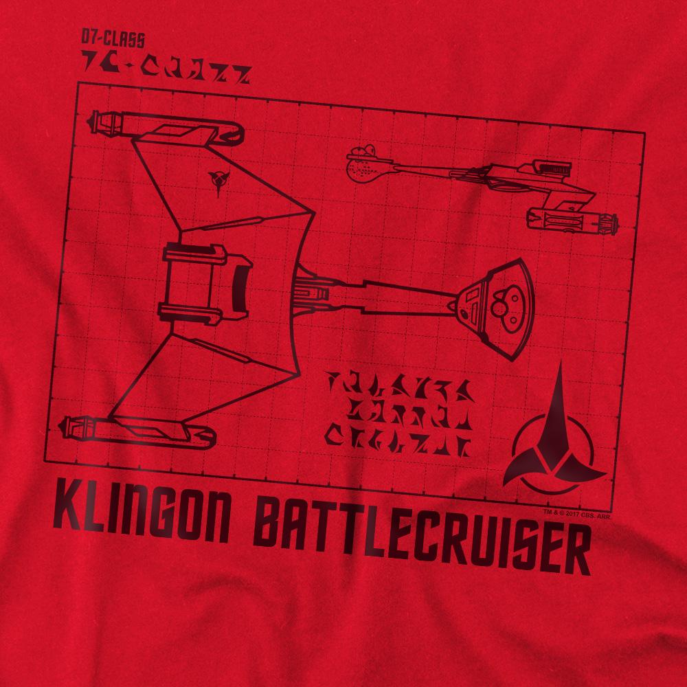 Star Trek Mens D7 Diagram T-Shirt