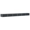 Planter Anthracite 600 X 80 X 45 Cm Steel