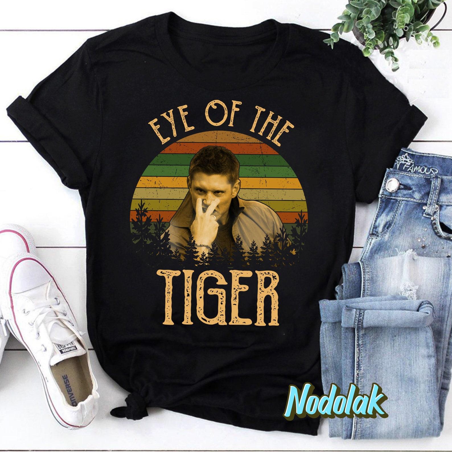 Dean Winchester Eye of The Tiger Vintage T-Shirt, Supernatural Winchesters Shirt, Winchester Brothers Shirt 3XL