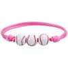 Sports Bracelet Rugby Braided Unisex Adjustable Ball Shape Bracelet Jewellery