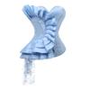 Corsetto in Raso con Bordino in Pizzo Stile Corte: Guaina modellante con supporto lombare e controllo addominale