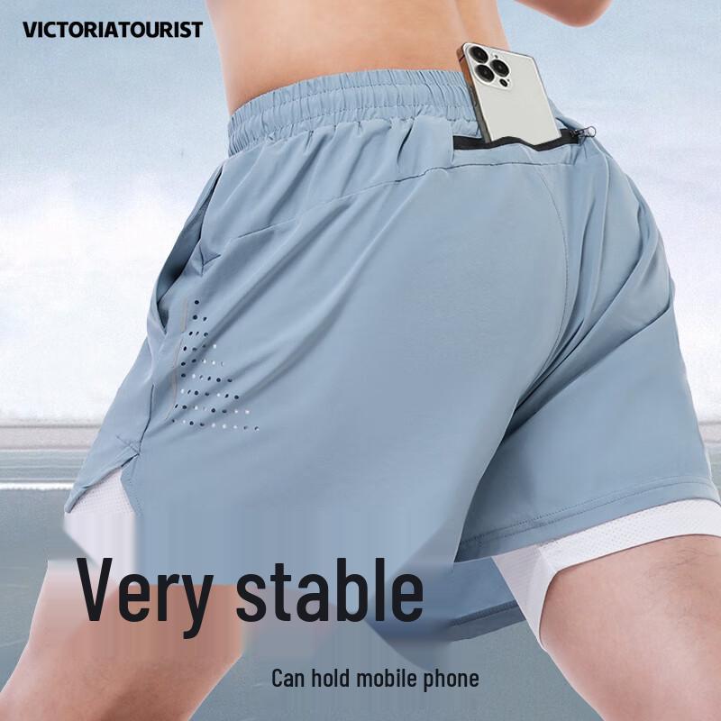 VICTORIATOURIST Men s Ice Silk Quick-Dry Sports Shorts XL