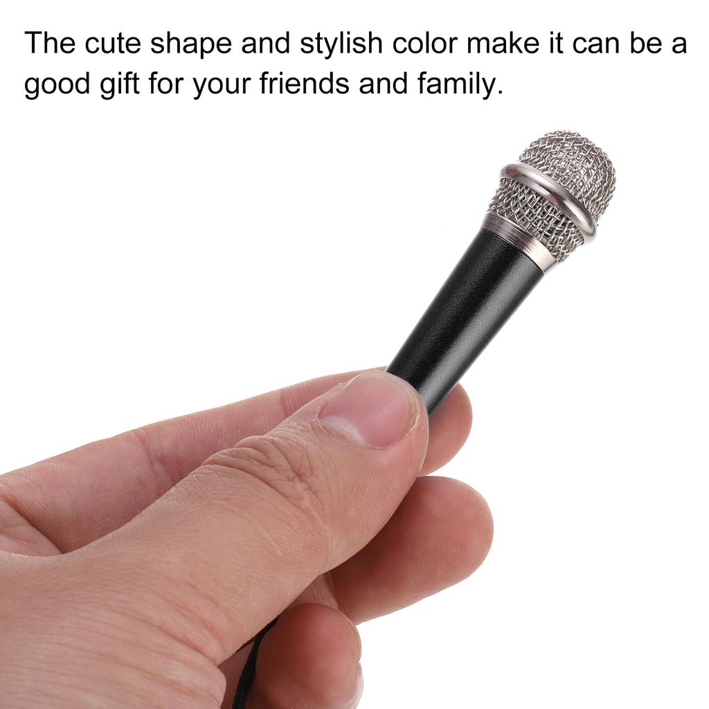 Uxcell Mini Portable Microphone with Earphones for Phone Recording and Video Rose and Pack of 3 Microphone, Recording, Gold, Silver, Black,