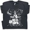 Kong Drums T Shirt Cool Drumming Set Drummer King Monster Vintage 80s Men Women Unisex T-Shirt