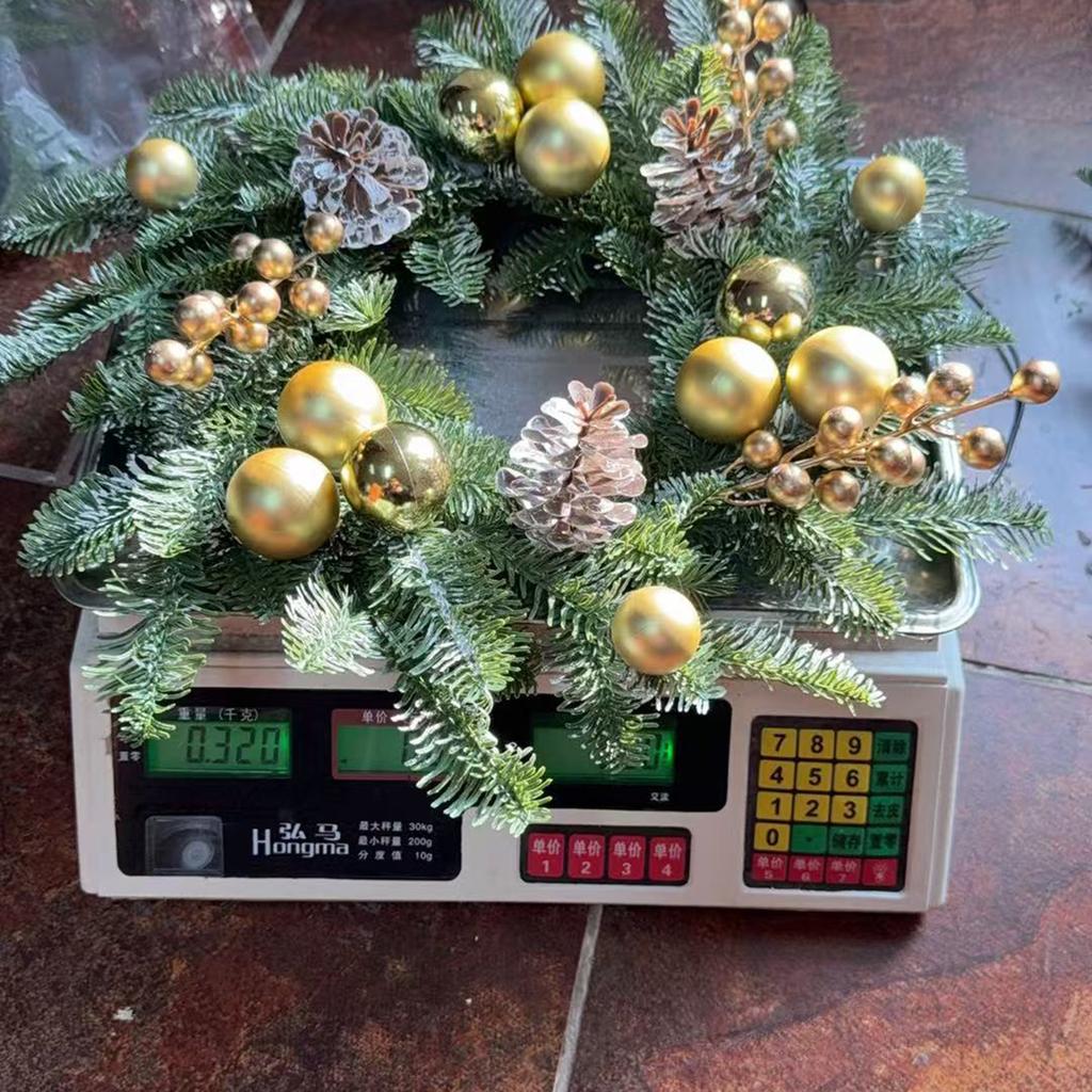 Christmas Decorations, Gold Christmas Ball Wreath, Rattan Wall Hanging, Hotel And Shopping Mall Ornaments, Christmas Wreath