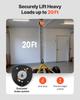 Hand Chain Hoist, 1 Ton Capacity, Manual Chain Block with Upgrade G80 Galvanized Chain, 6 m Lifting Height, Heavy Duty Pulley Hoist for Garage