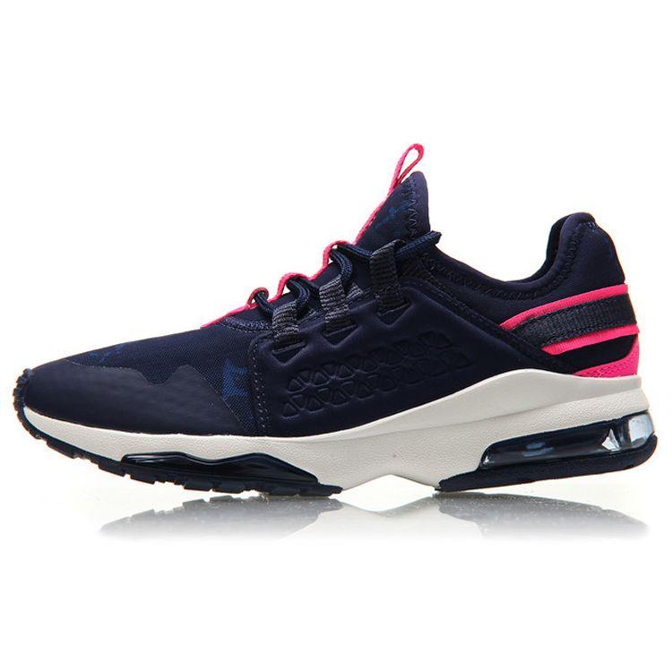 

Li Ning Кроссовки женские вязаные модные для бега с воздушной подушкой по всей стопе сине-розовые AGLM018-3 36⅓