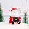 Santa Claus Christmas Gifts Resin Glowing Crystal Ball Christmas Crystal Ball  HomeOrnament