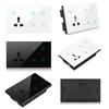 Smart WIFI 4Gang Socket Touch Switch With 3Pn Electrical Multi Function Wall WIFI Socket with Alexa Google Home
