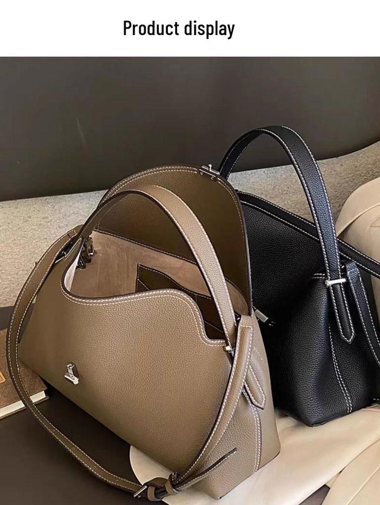 TOTEME Polštářová taška: Švédská crossbody kabelka, Vysoce kvalitní všestranná taška přes rameno pro ženy, Lehký luxus a ideální pro dojíždění