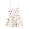 Floral Print Fluffy Camisole Mini Dress
