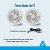 5V USB Three-Speed Cooling Fan for Clothing Accessories (Supports 7.4V and 12V DC Line)