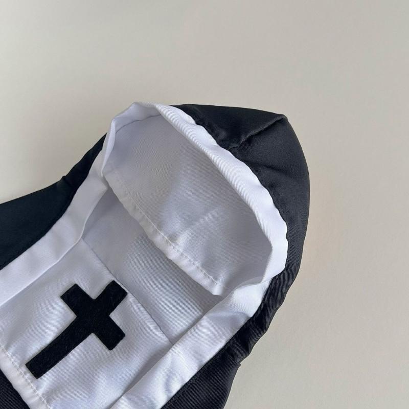 Lovely Pet Sister Outfit Soft Breathable Cats Nun Costume For Halloween Party And Festival Event DressingUp Essential