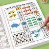 64 Pages Interactive Math Workbook Filled In With Numbers Logical Thinking Training Fun Math Exercise Book For Preschool