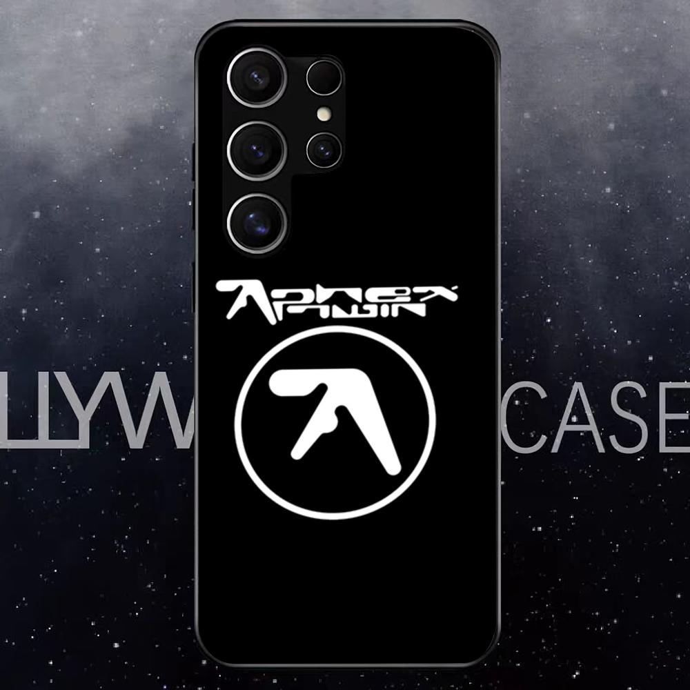 

Aphex Twin-es Logo Phone Case For Samsung S25 Edge Ultra S23 S22 S21 S20 Ultra Plus S24 Fe A54 A53 A25 Glass Cover Samsung S21 FE