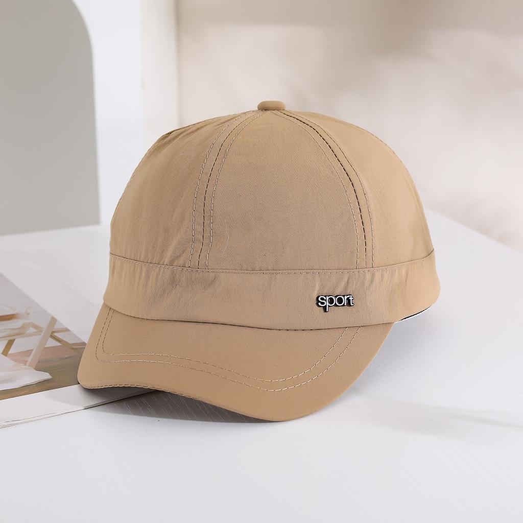 Summer Quick-drying and Breathable Baseball Cap, Simple Solid Color Short Brimmed Beanie, Outdoor Sun Protection Hat