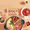 Joyoung 220V 5L Hotpot Koken Machine 2 Smaak Huishoudelijke Elektrische Hot Pot Non-stick Multi Fornuis Koekenpan hot Pot