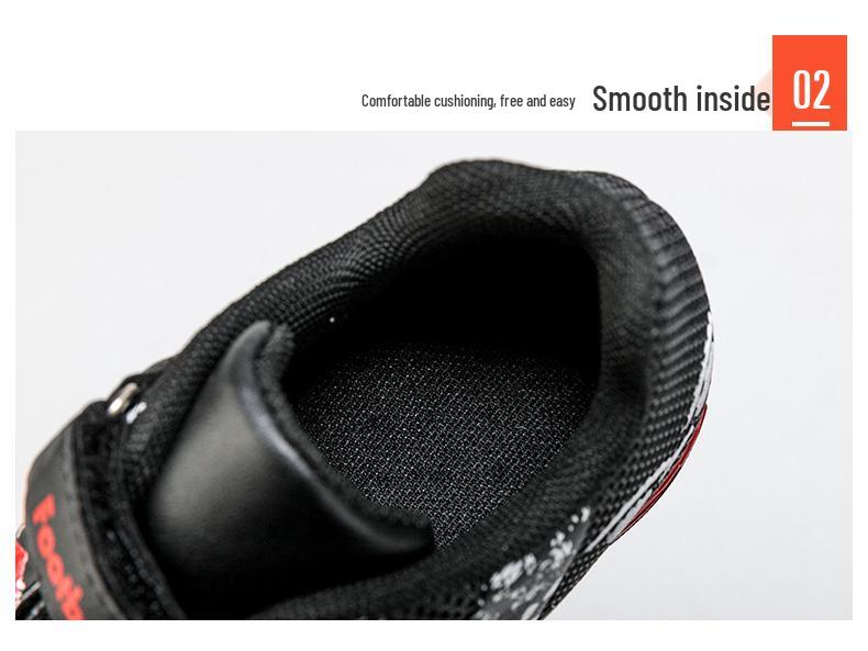 Oddychające Uniwersalne Dziecięce Buty Piłkarskie na Trening Zewnętrzny z Rzepami i Kolcami