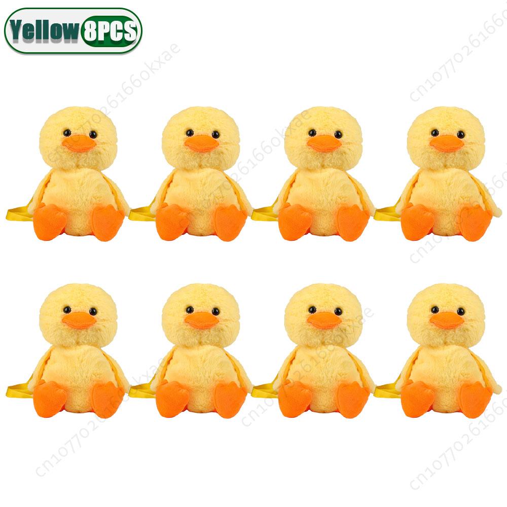 2026 SmallYellow Duck Plush Bag Soft Shoulder Backpack Cute Cartoon Travel School Gift for Teenage Girls Animal Bags Accessories