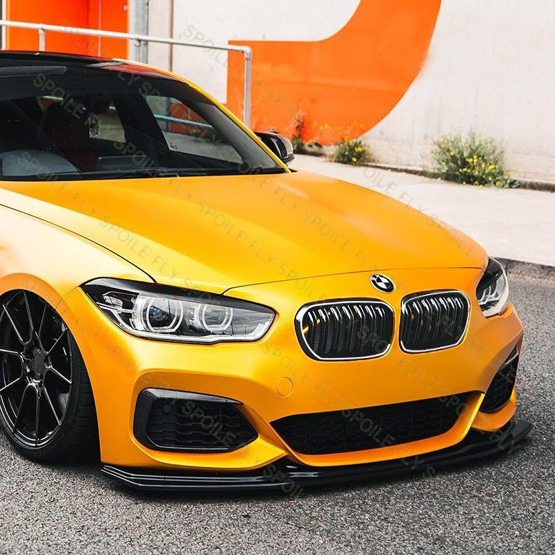 For BMW 1 Series F20 F21 2015-2019 High Quality ABS LED Racing Grills Car Front Bumper Grille Glossy Black With LED Lamp BodyKit