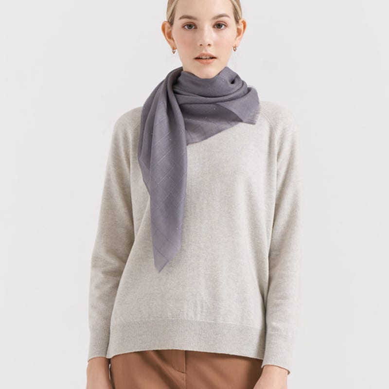 

DAL Air Cashmere Scarf Shine Charcoal Charcoal