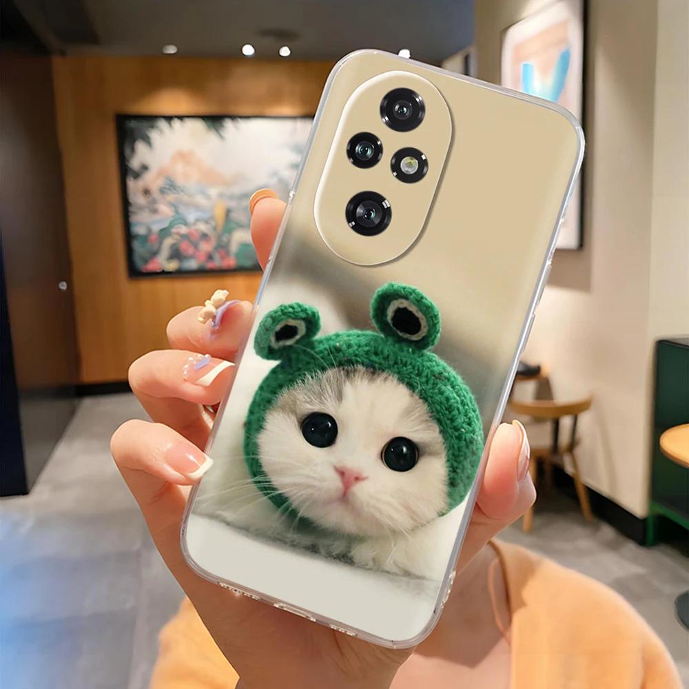 For Honor 200 Pro Phone Case Cute Panda Soft Silicone Shell For Honor 200 Lite honor200 Case Fashion Clear TPU Back Cover Coque