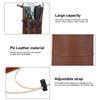 PU Leather Hairdressing Scissors Storage Bag Hair Stylist Pocket Pouch Scissors Bag Adjustable Strap Waist Bag for Hair