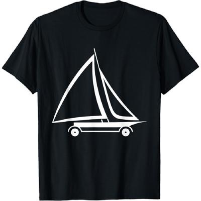 Humor Sandsegeln Strand einfach klein Sport Landsegeln T-Shirt für Männer Frauen Kinder