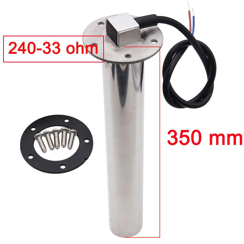 

Датчик уровня сточных вод из нержавеющей стали 316 240~33 Ом для морского судна, автомобиля, грузовика, датчика уровня сточных вод, индикатор уровня воды 300 мм