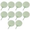 10pcs Retro Portable Shell Fan Plastic Handheld Fan Durable Chinese Style Fan  Traditional Festival