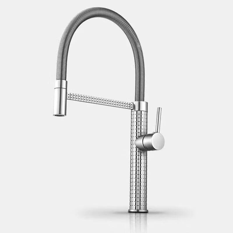TLXT Precision Carved Wall-Mounted Pull-Out Faucet