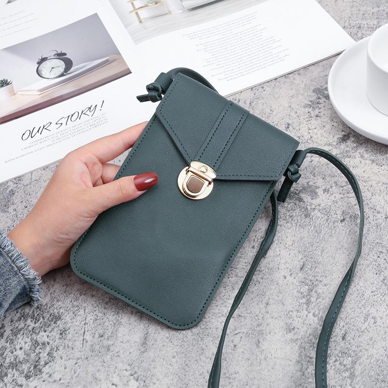 Women's Trendy PU Leather Crossbody Phone Wallet & Retro Coin Purse