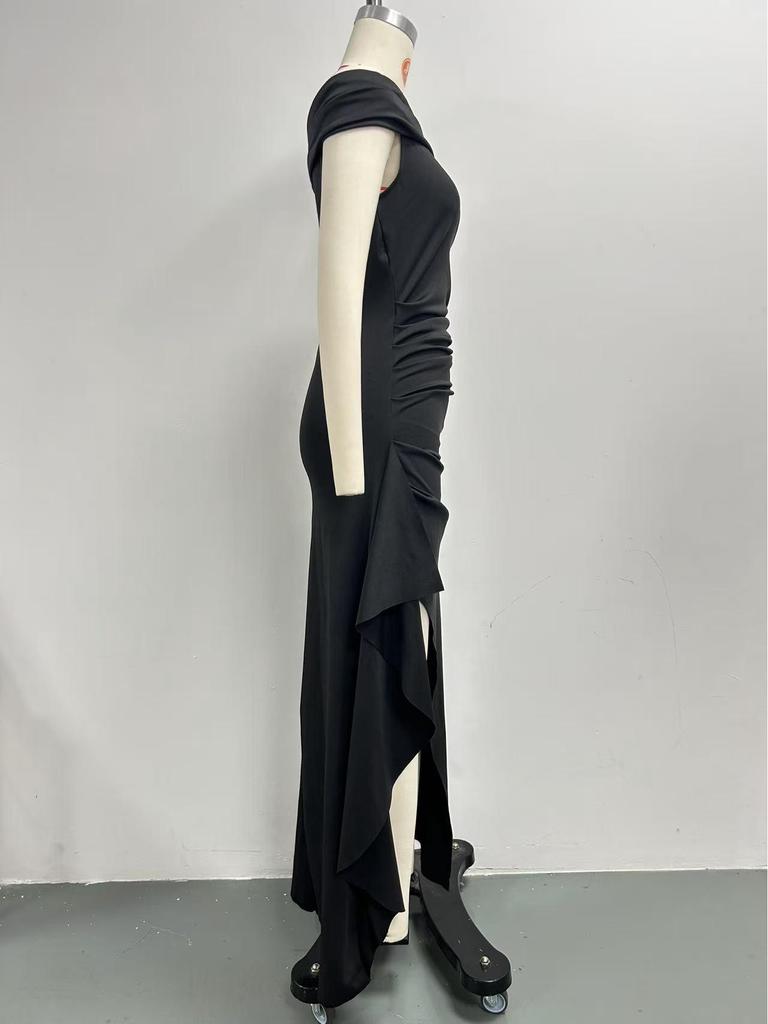 2024 Elegant Sexy Off-Shoulder Evening Dress with Slit
