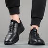 New Autumn Men's Shoes Versatile Trend Thick-soled Non-slip Casual Leather Shoes Men's Work Shoes