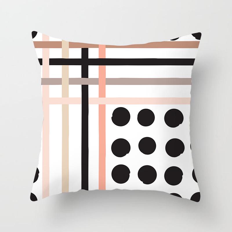Nordisch Ins Kissen Polka Dot Geometrischer Streifen Kissenbezug Quadratische Heimtextilien