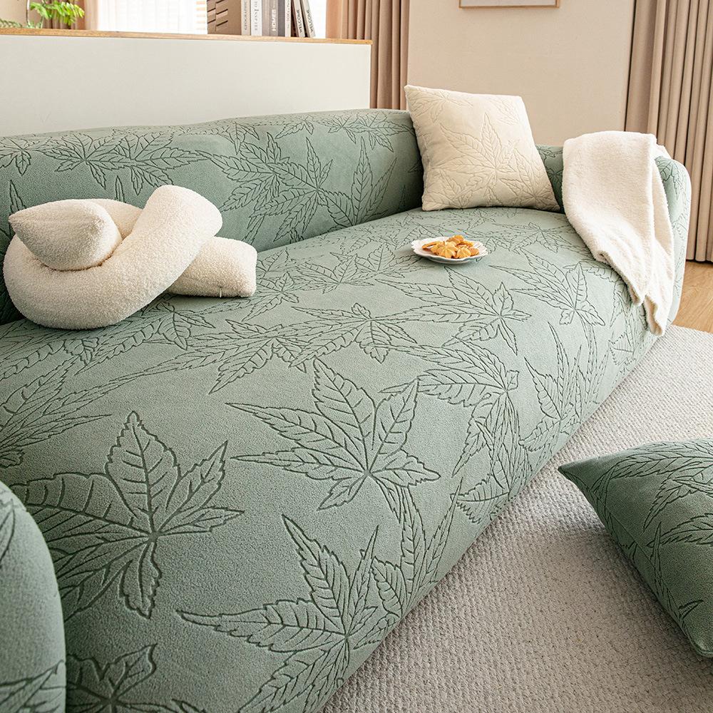 

New Fleece Sofa Cover for Cat Scratch Prevention All Season Universal Protective Cover Fabric 90-140cm