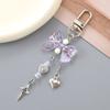Car Keychain for Women Girls Cute Keychain Bag Charms Metal Heart Bowknot Keychain Accessories for Backpacks Wallets