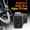 2K Motorcycle Dash Cam, 2.4G WiFi Riding Recorder with APP Control, Loop Recording, Plug and Play, TF Card Support